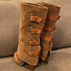 🧸 REPORT SIGNATURE cinnamon suede boots 6